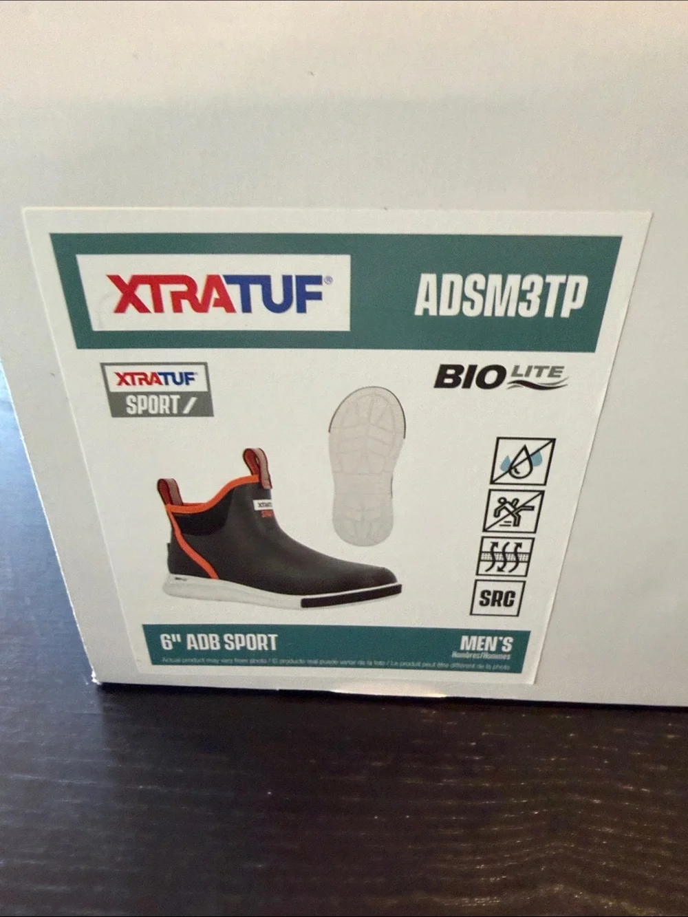 NWT XTRATUF Sport Men's Brown and Orange Waterproof Rain & Snow Boots
